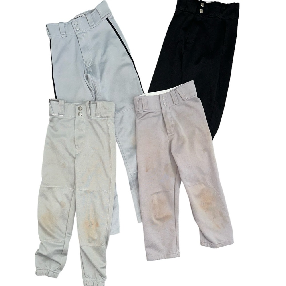 Baseball / Softball T-Ball Grey & Black Play / Practice Pants Bundle Size Small
